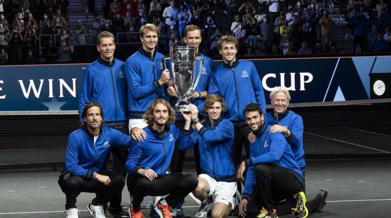 Медведев и Рублев в составе сборной Европы досрочно выиграли Кубок Лэйвера