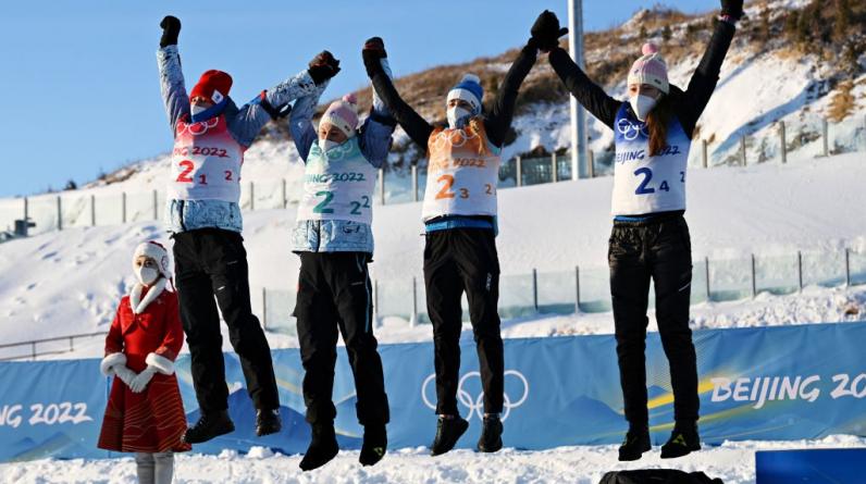Сборная России — единственная команда, завоевавшая медали во всех биатлонных эстафетах на ОИ-2022