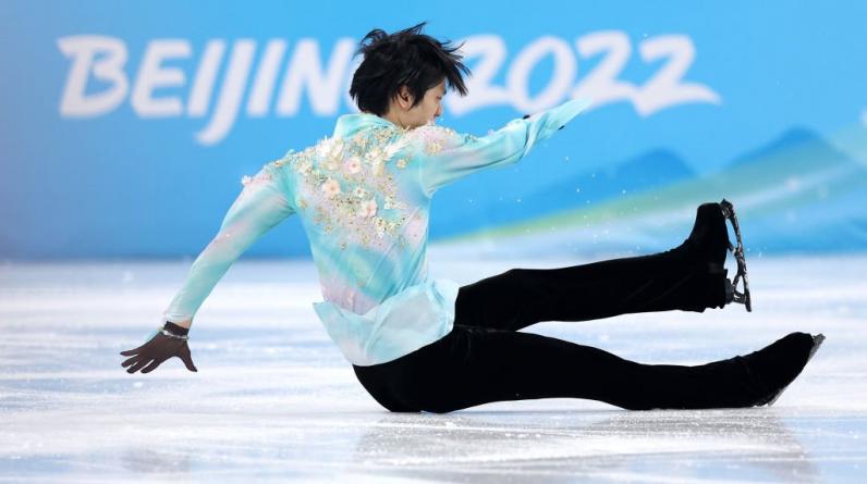 Юдзуру Ханю упал с акселя и сальхова в произвольной программе на Олимпиаде